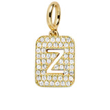 Block Pavé Initial Cluster Charm - Z