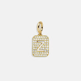 Block Pavé Initial Cluster Charm - Z