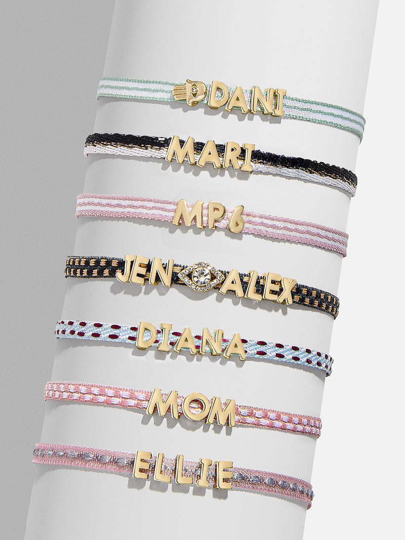 Custom Ribbon Bracelet - Mint Green Ribbon