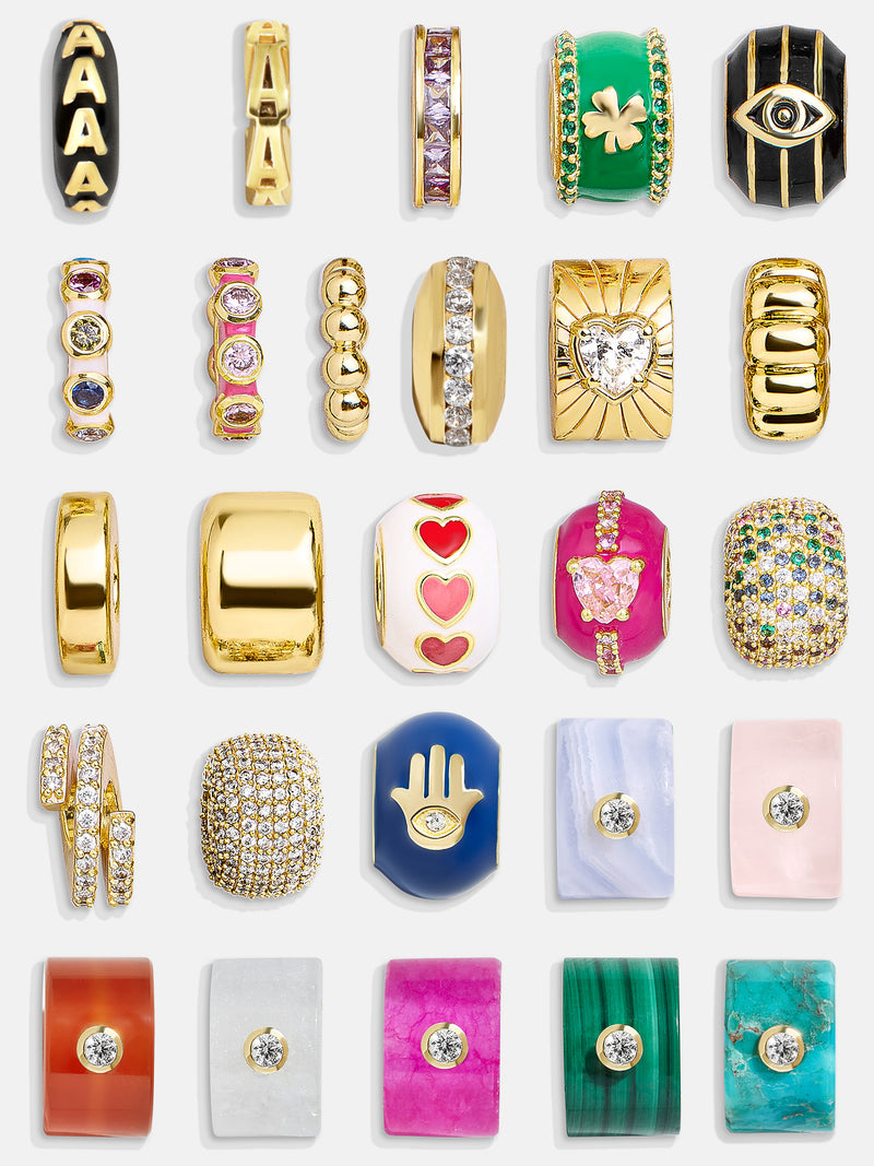 BaubleBar Pavé Bead Charm - Gold/Pavé - 
    Create your own bead charm necklace
  
