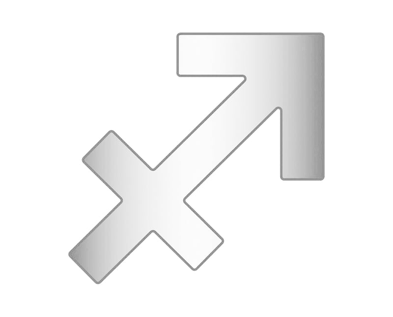 Sagittarius Mini Zodiac Icon - Silver