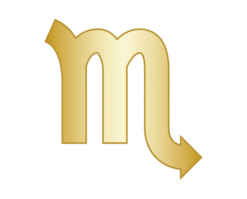 Scorpio Mini Zodiac Icon - Gold