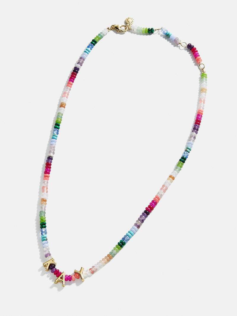 BaubleBar Semi-Precious Custom Nameplate Necklace - Multi - 
    Enjoy 20% off - This Week Only
  
