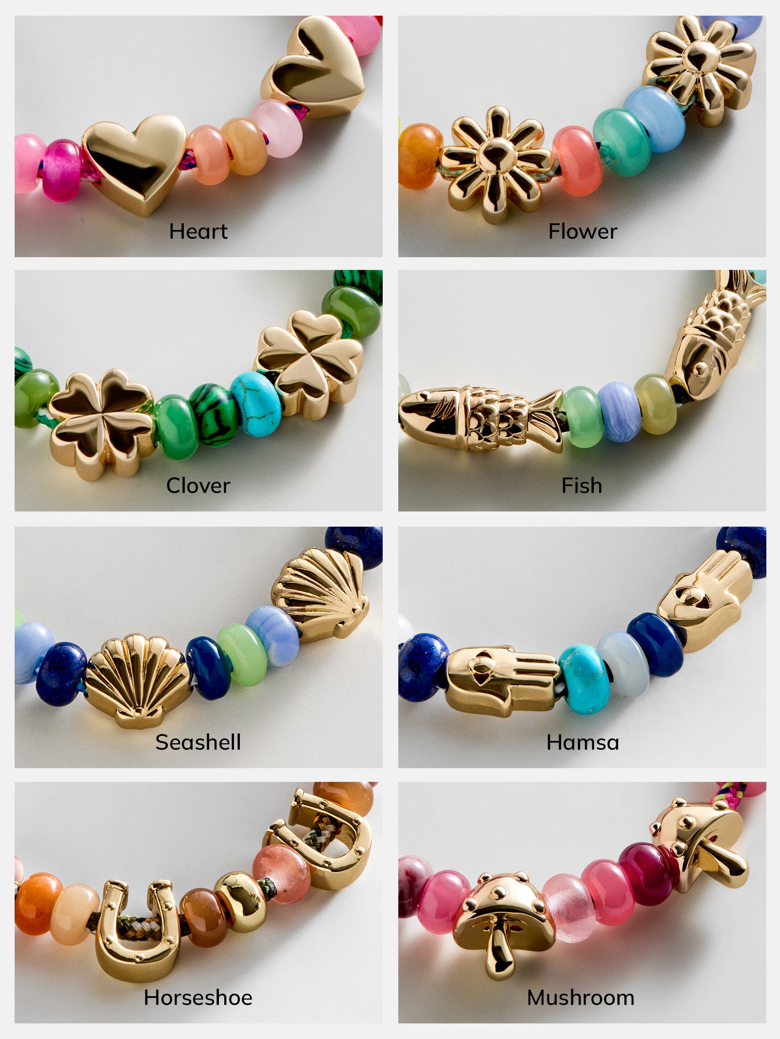 Happy Here Beaded Bracelet - Horseshoe – Big Summer Kickoff