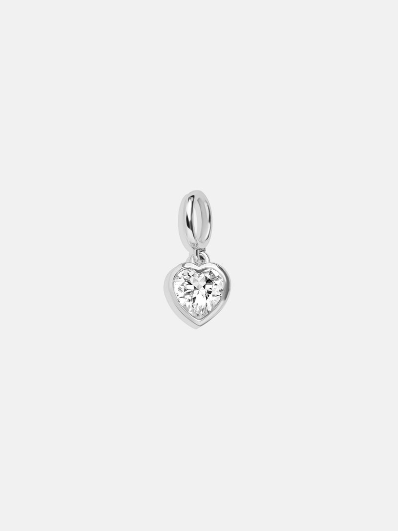 BaubleBar Silver Crystal Heart Cluster Charm - Heart Gem - 
    Enjoy 20% Off: One week only
  
