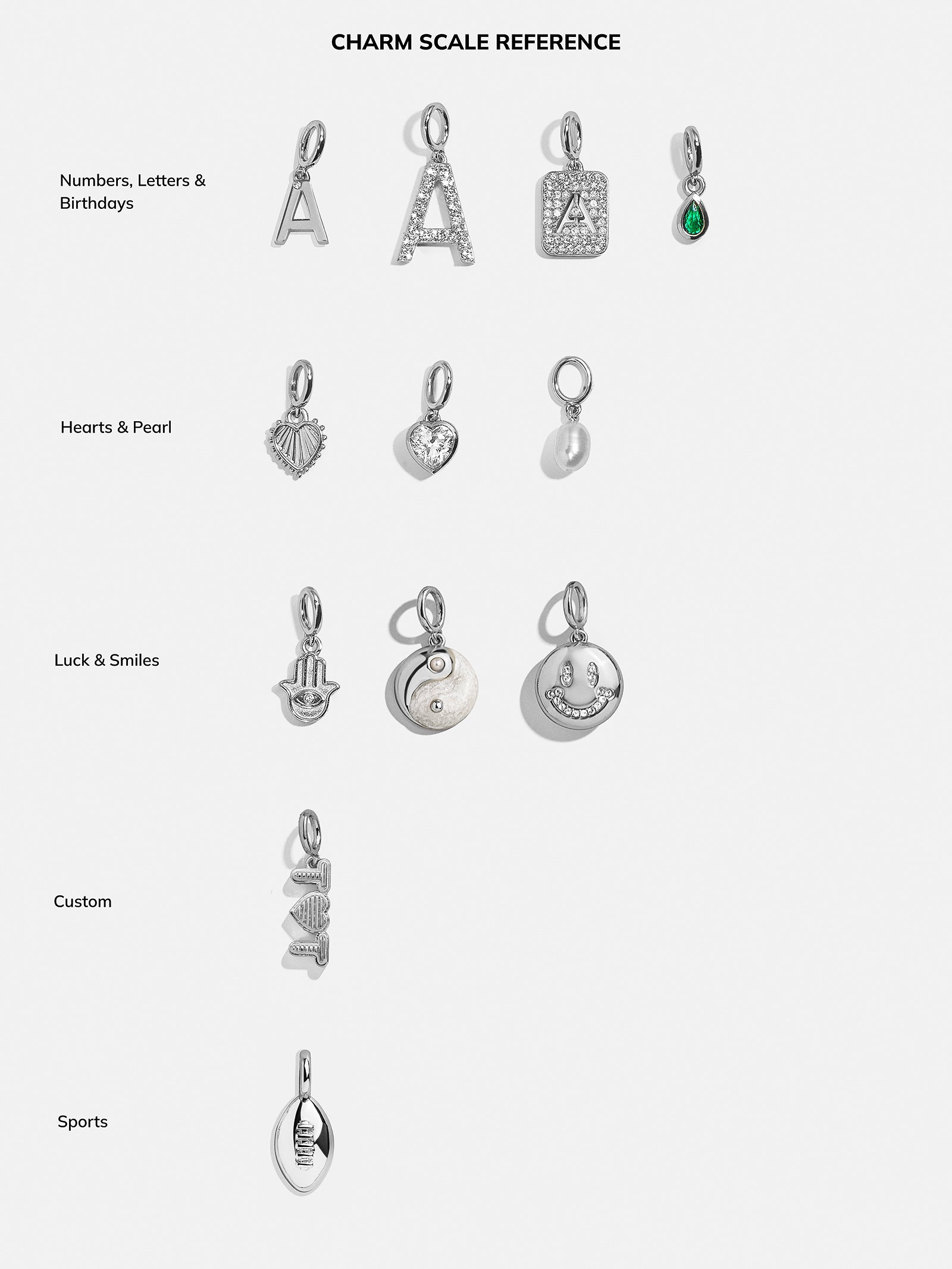Classic Silver Initial Cluster Charm - Z – Create your own charm