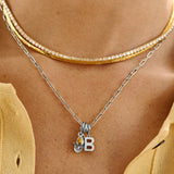 Silver Birthstone Cluster Charm - Light Amethyst