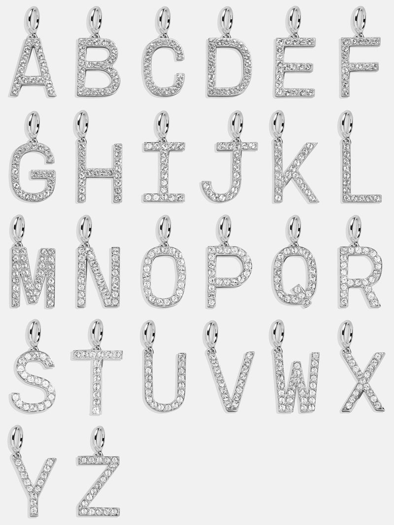 BaubleBar Silver Pave Initial Cluster Charm - F - 
    Enjoy 20% off - This Week Only
  
