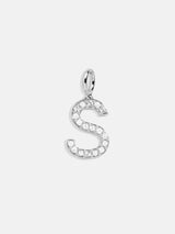 BaubleBar Silver Pave Initial Cluster Charm - S - 
    Enjoy 20% off - This Week Only
  
