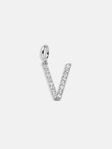 BaubleBar Silver Pave Initial Cluster Charm - V - 
    Enjoy 20% off - This Week Only
  
