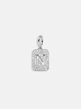 BaubleBar Silver Block Pave Cluster Charm - N - 
    Enjoy 20% off - This Week Only
  
