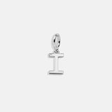 Classic Silver Initial Cluster Charm - I