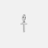 Classic Silver Initial Cluster Charm - T