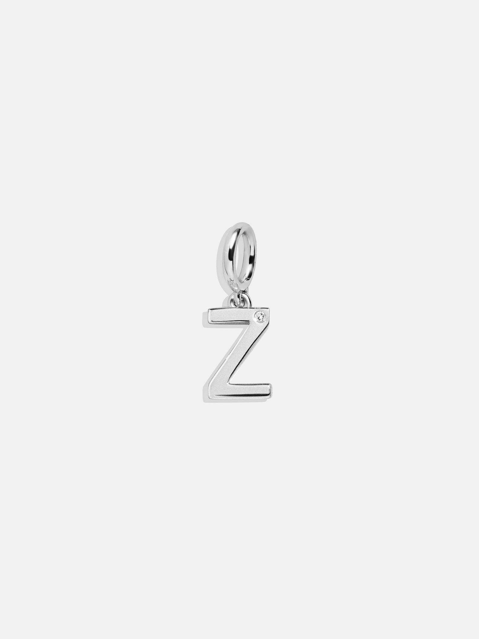 Classic Silver Initial Cluster Charm - Z – Create your own charm