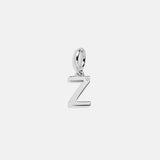 Classic Silver Initial Cluster Charm - Z