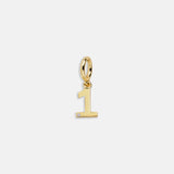 Gold Number Cluster Charm - 1