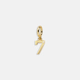 Gold Number Cluster Charm - 7