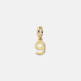 Gold Number Cluster Charm - 9
