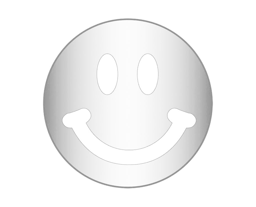 Mini Icon Smiley - Silver
