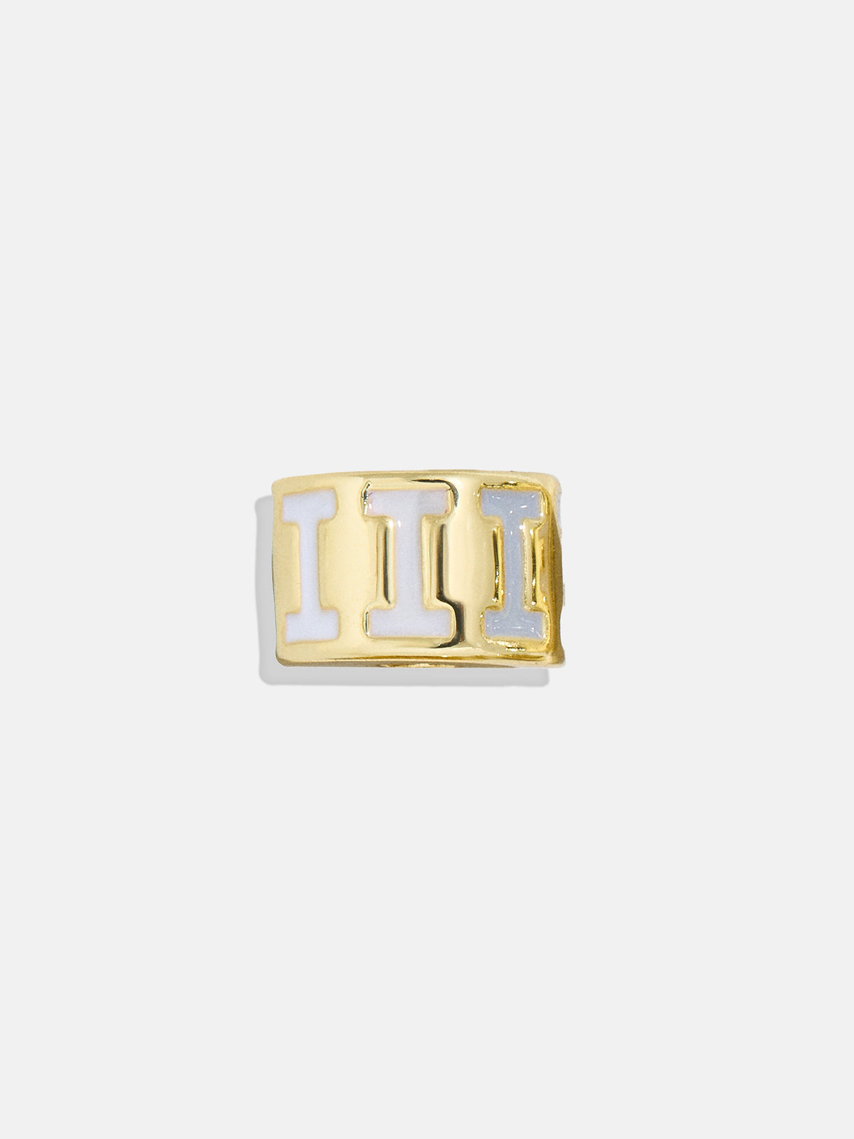 Neutral Initial 360 Spinner Charm - I