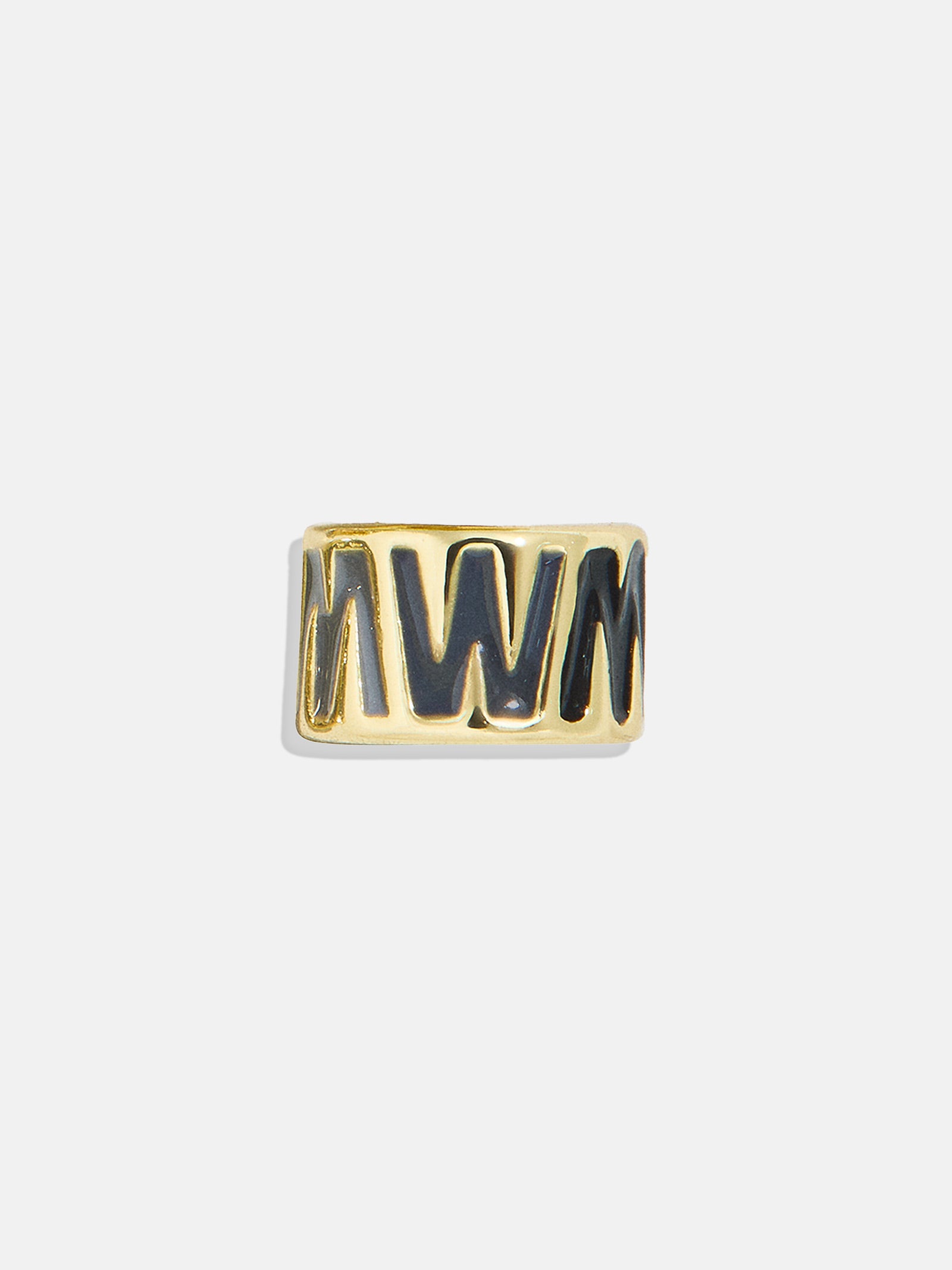 Neutral Initial 360 Spinner Charm - W