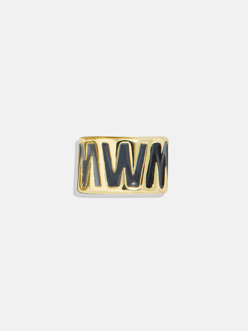 Neutral Initial 360 Spinner Charm - W