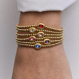 Valerie Bezel Pisa Bracelet - Amethyst