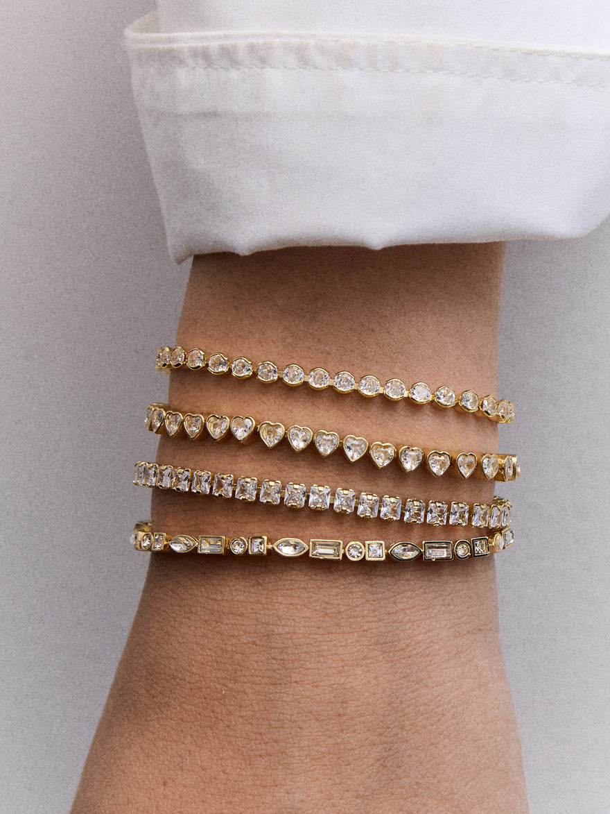Brooke Tennis Bracelet - Mixed Stones