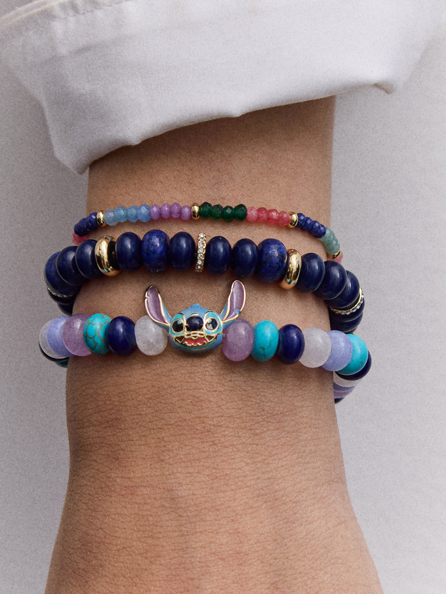 Disney Stitch Beaded Charm Bracelet - Stitch