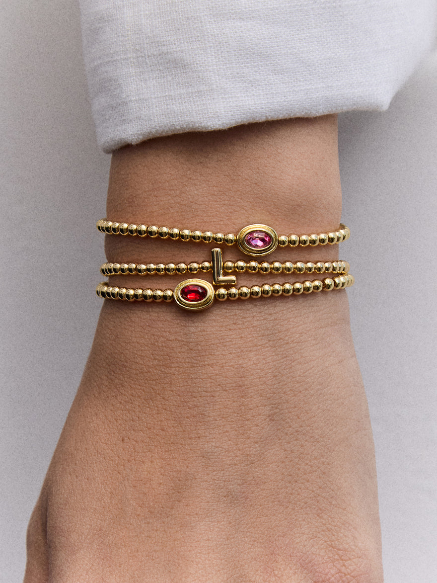 Valerie Bezel Pisa Bracelet - Rose