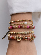 BaubleBar Pavé Pisa Bracelet - Centered Row Pavé - 
    Beaded bracelet for stacking
  
