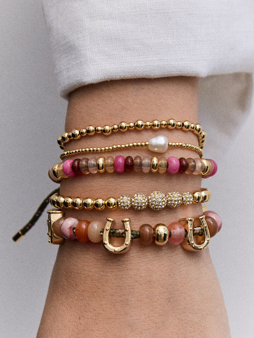 Chelsea Pisa Bracelet - 3MM/4MM Alternating Gold Pisa
