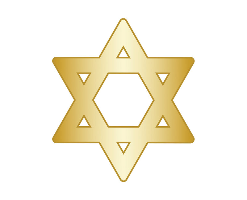 Mini Star of David Icon - Gold
