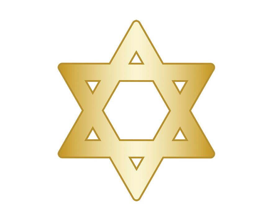 Mini Star of David Icon - Gold