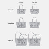 Striped Custom Alpha Tote - Custom Keylime