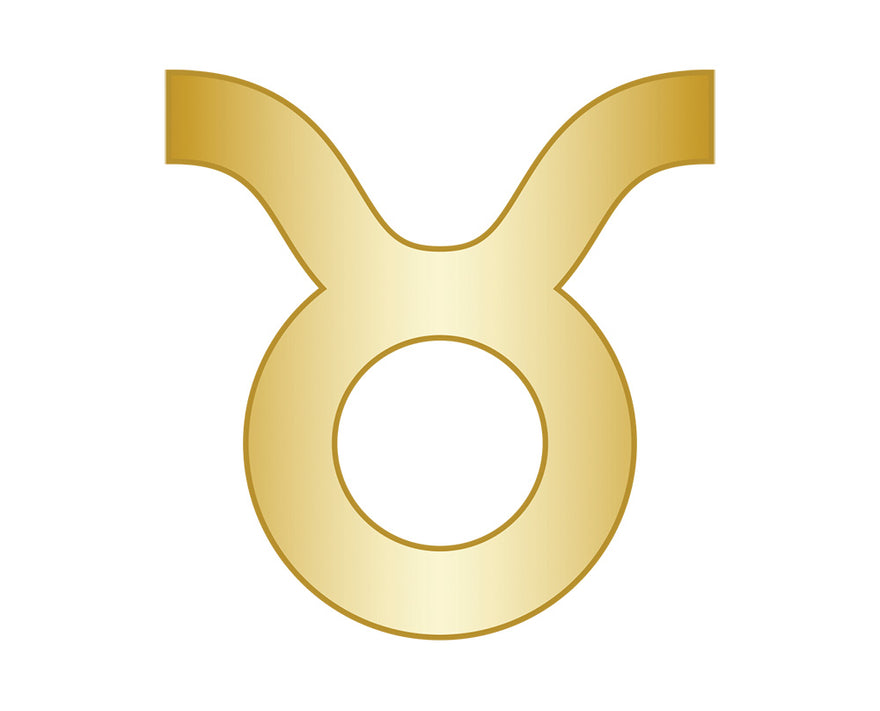 Taurus Mini Zodiac Icon - Gold