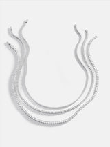 BaubleBar  - 
    Cubic zirconia tennis necklace 
  
