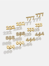 BaubleBar 18K Gold Angel Number Earrings - Gold - 
    Enjoy an extra 20% off sale - This Week Only
  
