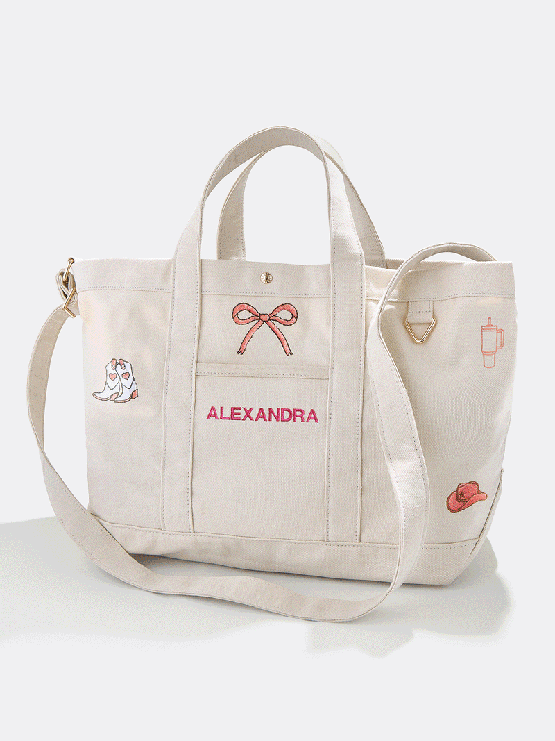 BaubleBar Large Custom Icon Tote - Large - 
    Hand select 6 icons to personalize your tote
  
