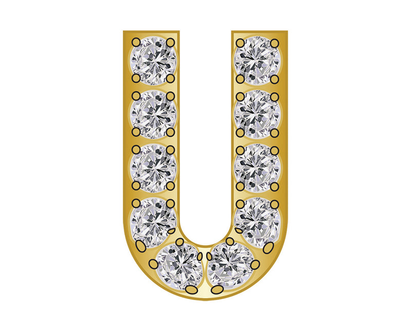 Pavé Initial Icon - U