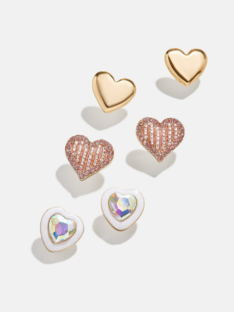 BaubleBar Remi Kids' Earring Set - Pink - 
    3 pairs of kids' earrings
  
