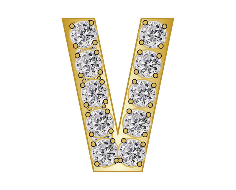 Pavé Initial Icon - V