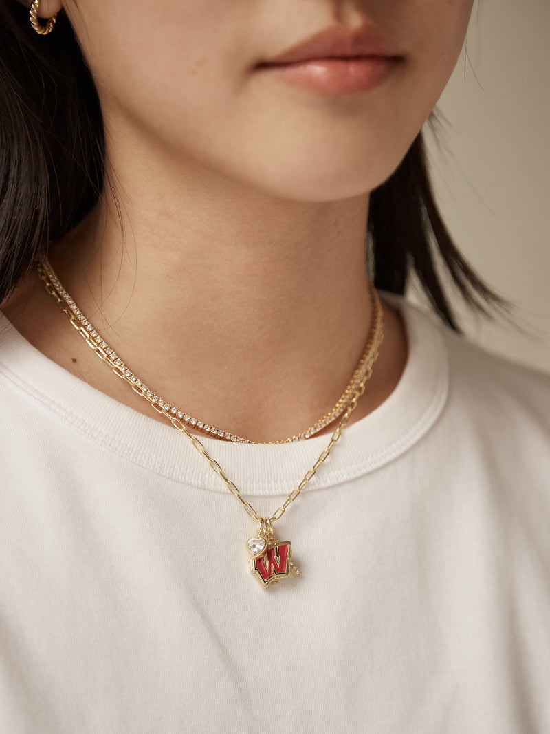 BaubleBar University of Wisconsin Cluster Charm - University of Wisconsin - 
    Gold charm for bracelets and necklaces
  

