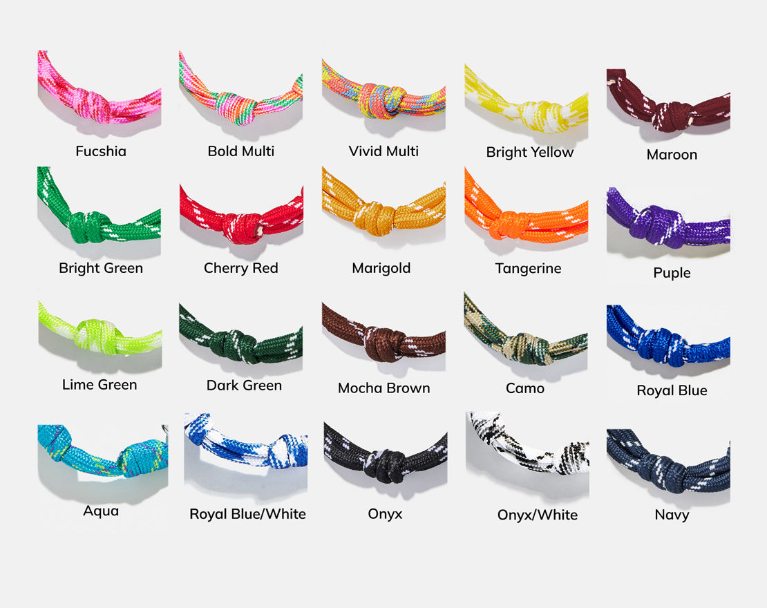 Knotty Initial Bracelet - Navy