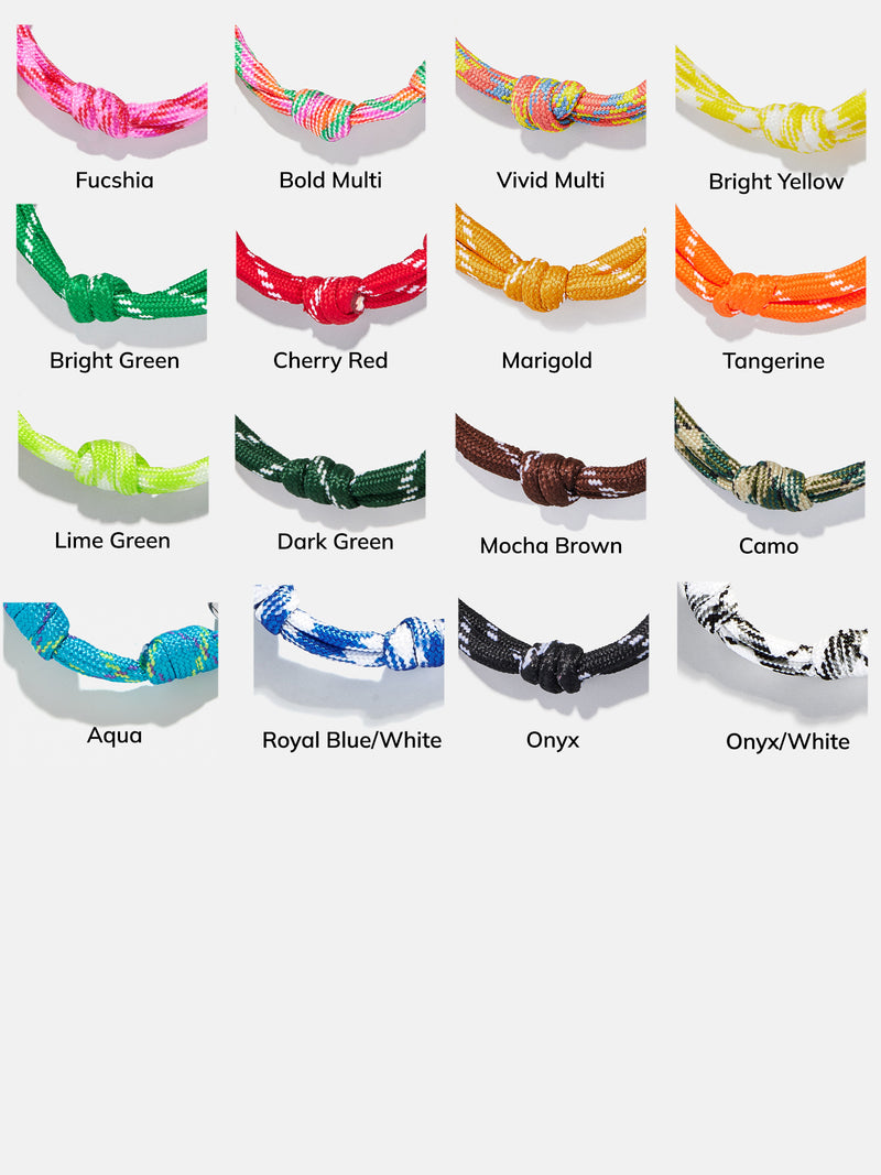 BaubleBar Gold - 
    Initial waterproof paracord bracelet
  
