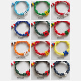 Team Knotty Varsity Custom Bracelet - Argentina Double Digit