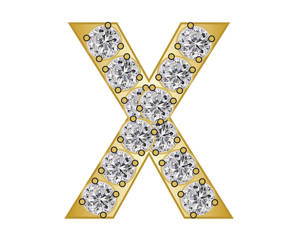 Pavé Initial Icon - X
