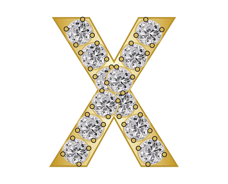 Mini X - Clear/Gold