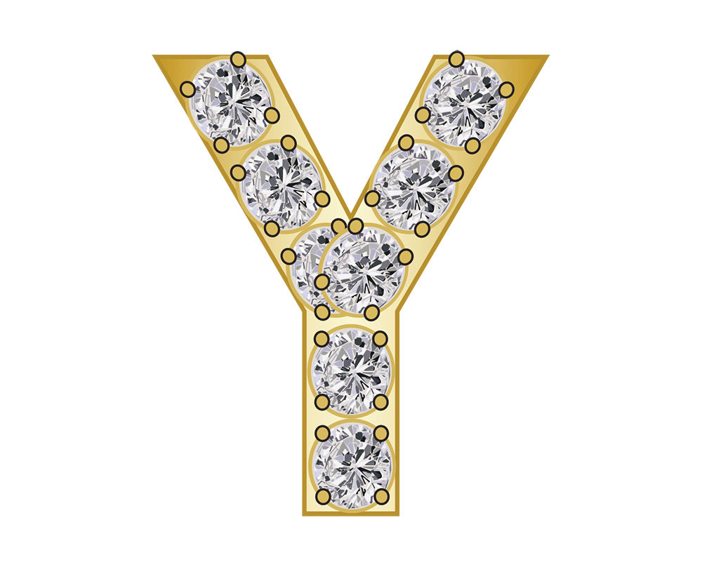 Pavé Initial Icon - Y