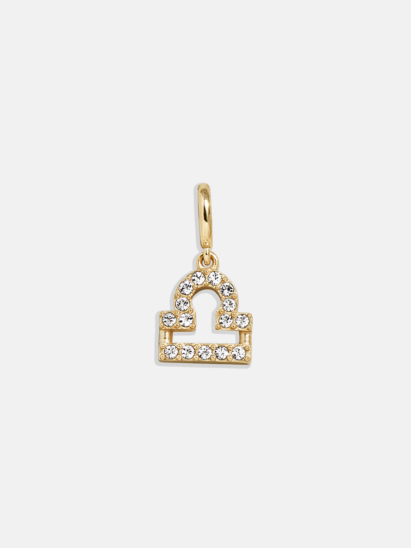 Pavé Zodiac Symbol Cluster Charm - Libra